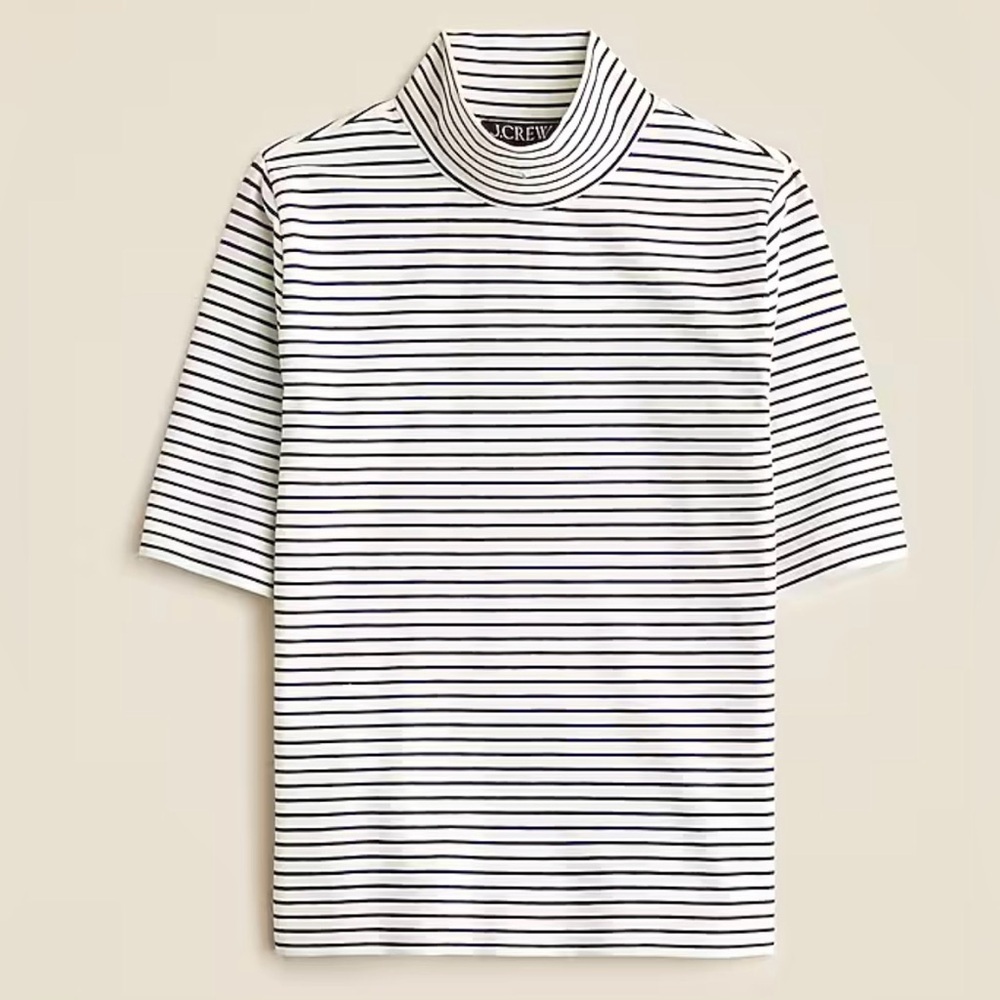 NWT J.Crew Stretch cotton-blend T-shirt in stripe size Small